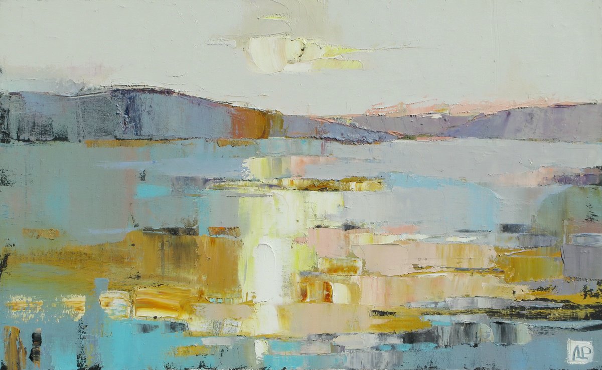 Lake. Morning. By Lesya Ros, 31 X 20, Artwork For Sale On Artfinder