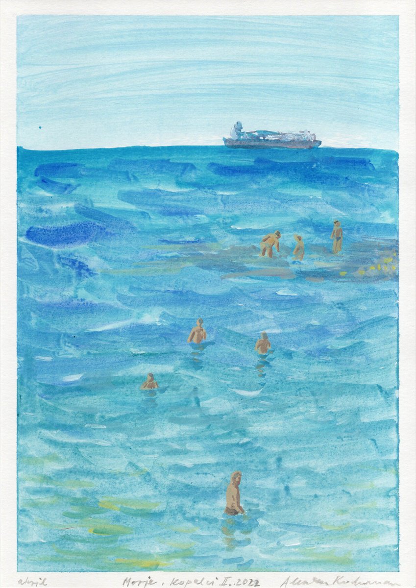 The Sea, Bathers II, 2022 by Alenka Koderman