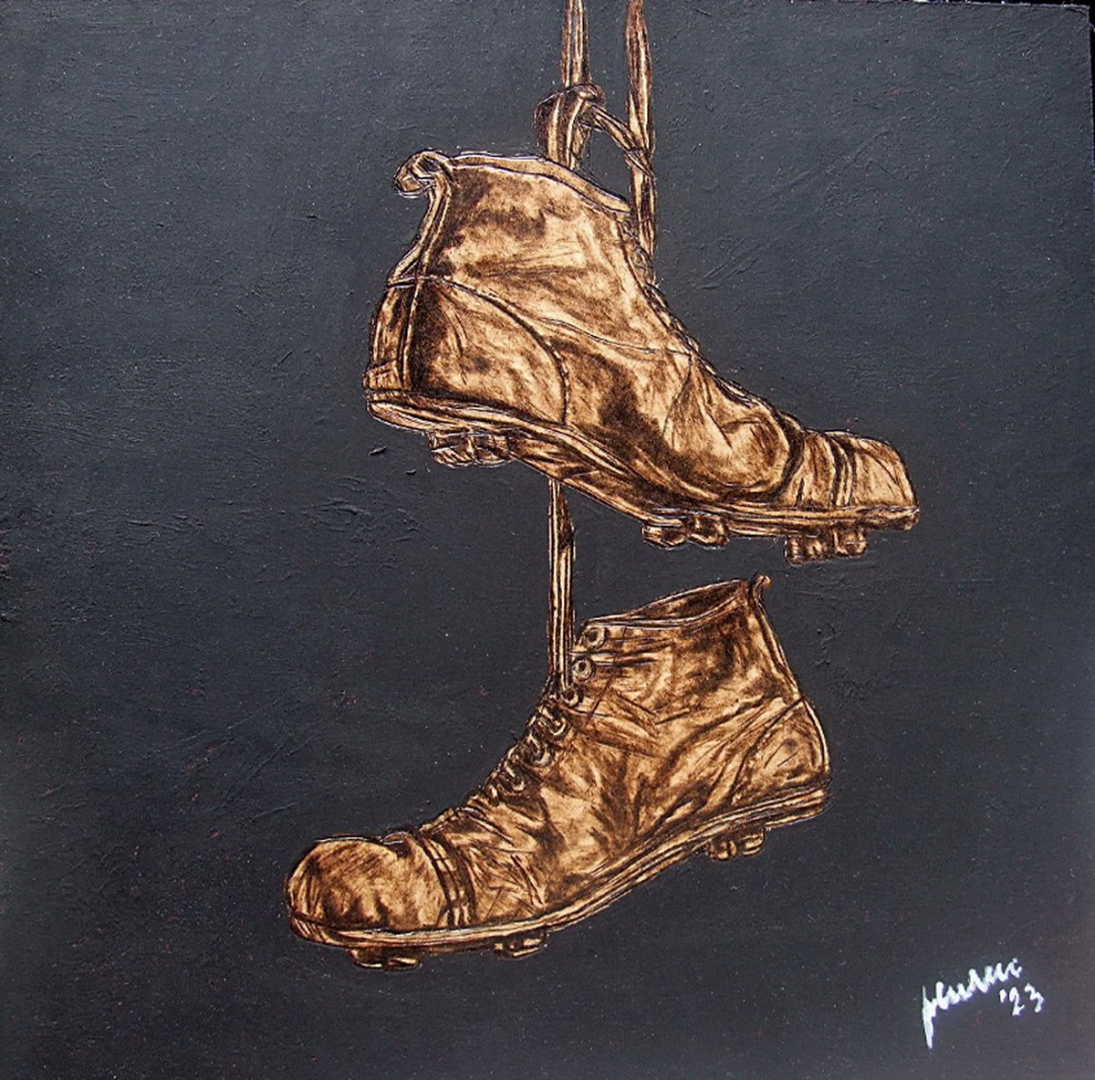 Old brown shoes by MILIS Pyrography