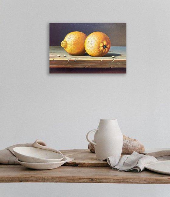 Still life with lemons