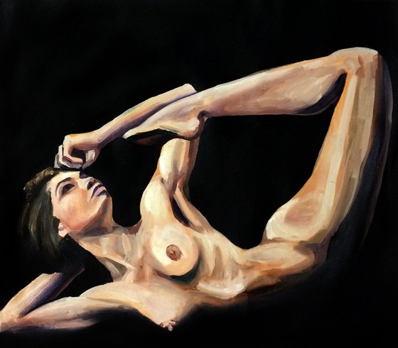 Dark Nude 29 (Oil painting)