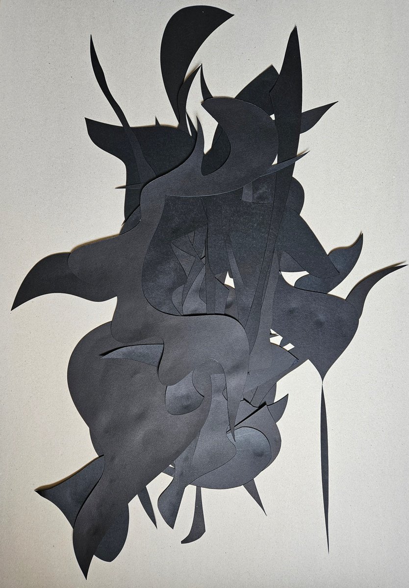 Surrealistic Abstract Collage By Stefano Mazzolini, 28 X 41", Legion, Original Artwork