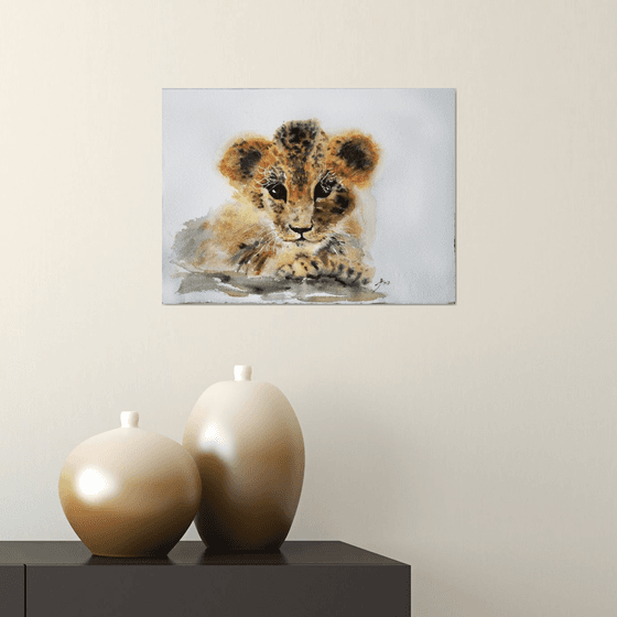 Baby leopard  / Original Painting