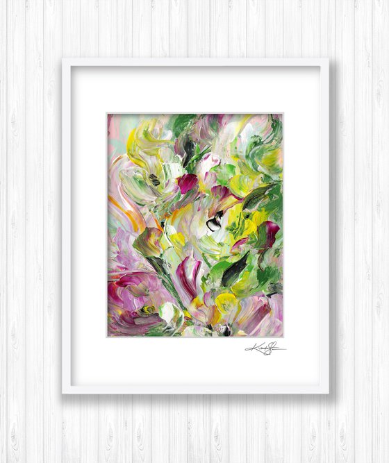 Floral Fall 6 - Floral Abstract Painting by Kathy Morton Stanion