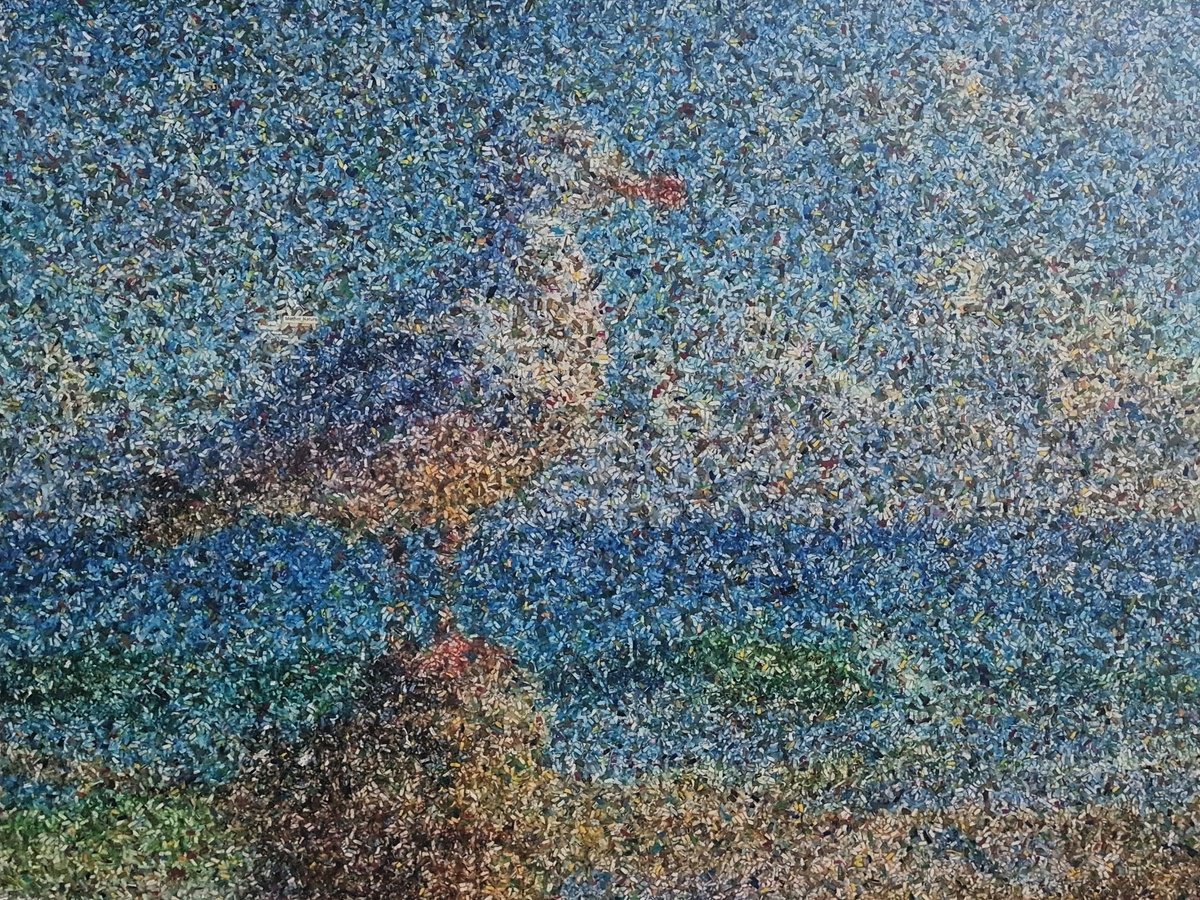 Impressionistic Landscape Collage By Alessio Mazzarulli, 39 X 30, Lu Cajane (N.714) - At The Beach Series, Original Artwork