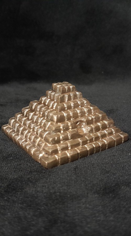 Solid Bronze Pyramid by Christie Boyes