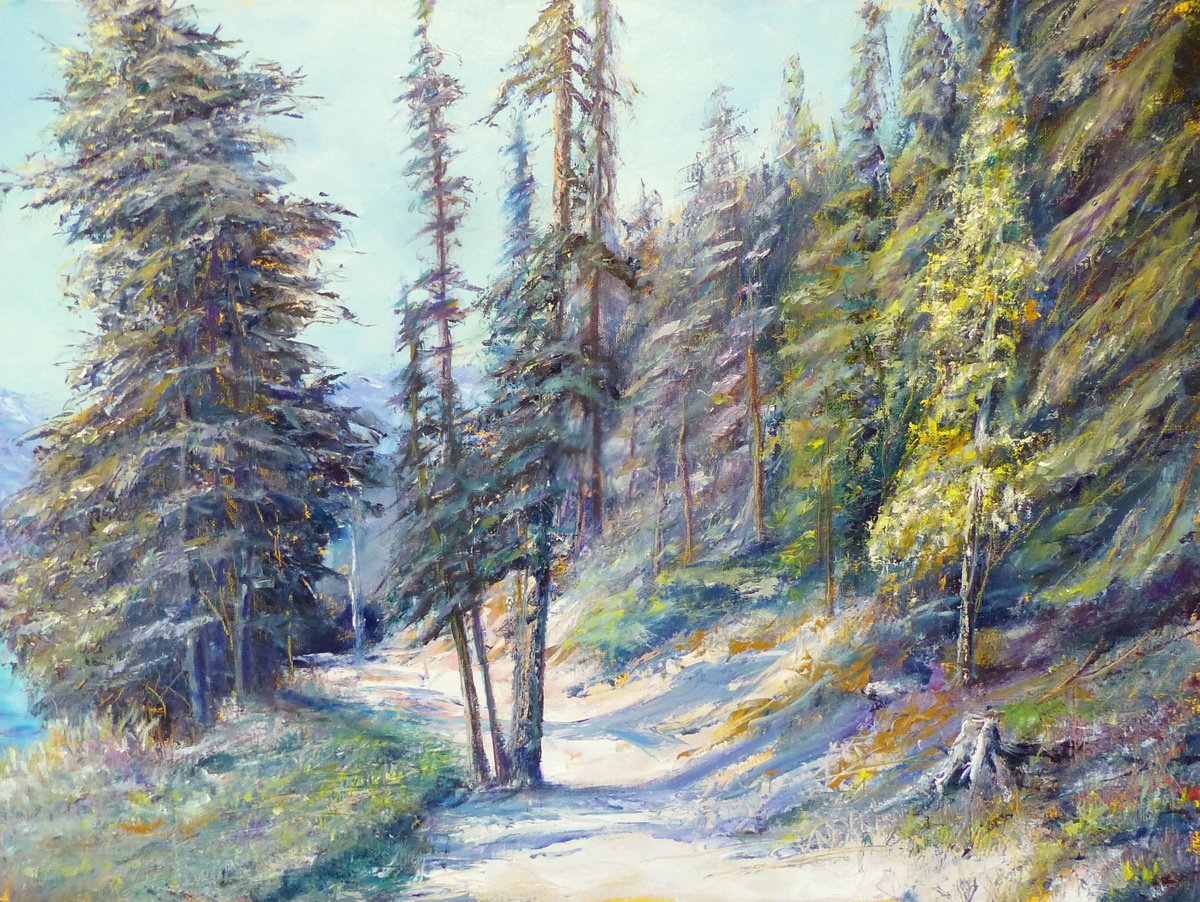 Forest trail by Mikhail Nikitsenka