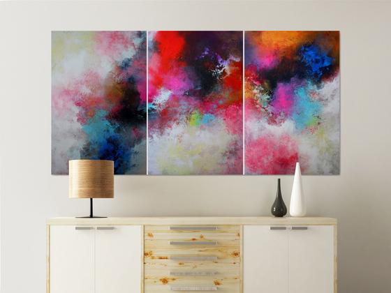 Abstract ART Painting / 3 in 1 / Prism