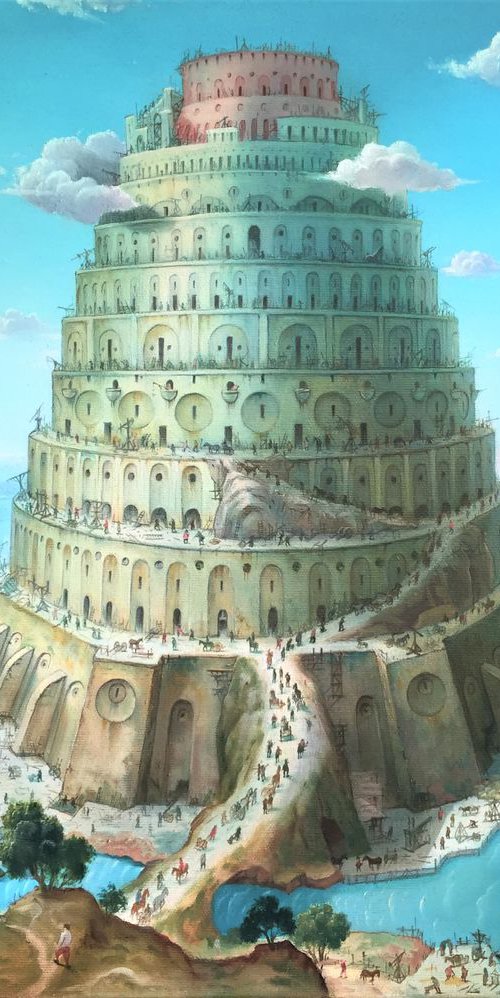 Tower of Babel. (Small). by Alexander Mikhalchyk