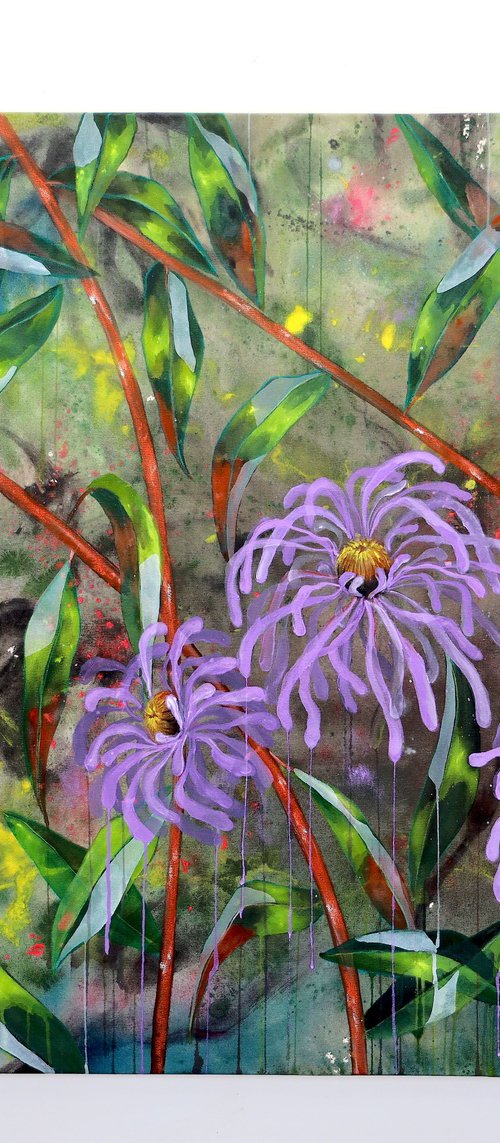 Abstraction Expressionism- Unbecoming by Poovi Art