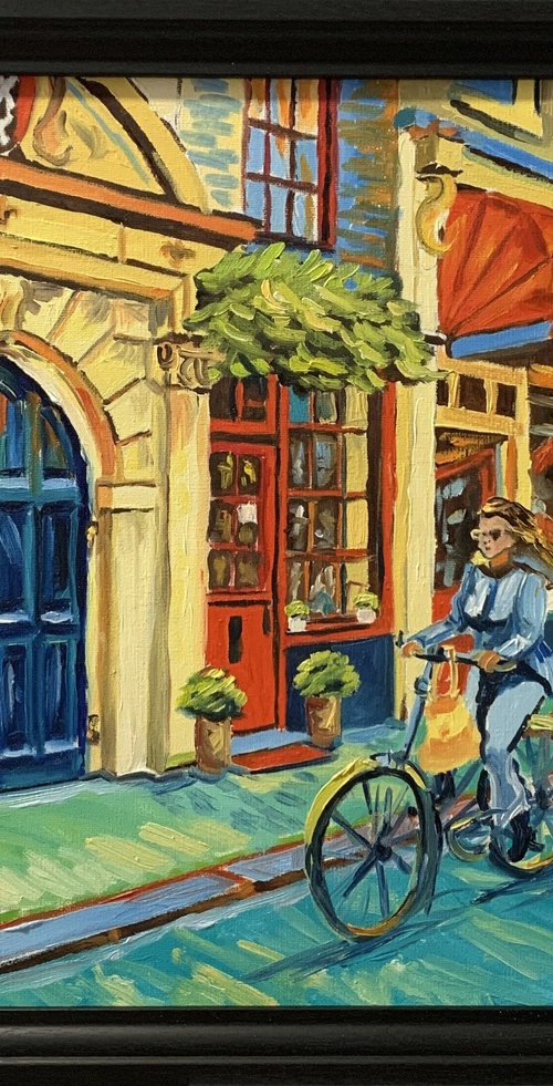 Streets scene,bike,Amsterdam. by Vita Schagen