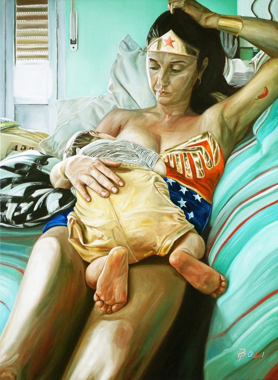 Wonder woman nursing
