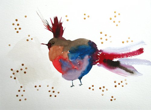 Exotic bird 4 by Valentyna Sokolovska