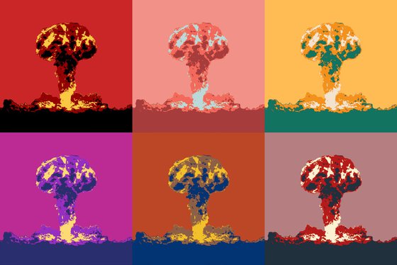 Nuclear Explosion Pop-art