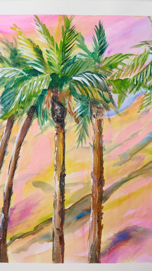 Golden Hour Palms by Eliry Arts