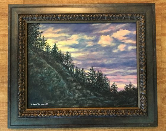 Cliff Pines by K. McDermott - 11X14 o/c