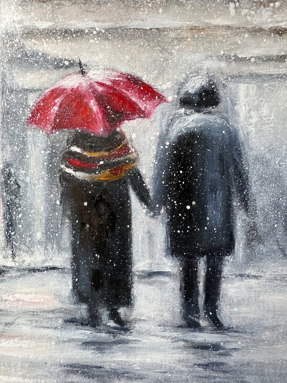 Red Tram in Istanbul Turkey