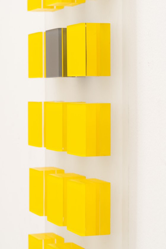 Geometrical Yellow - Grey