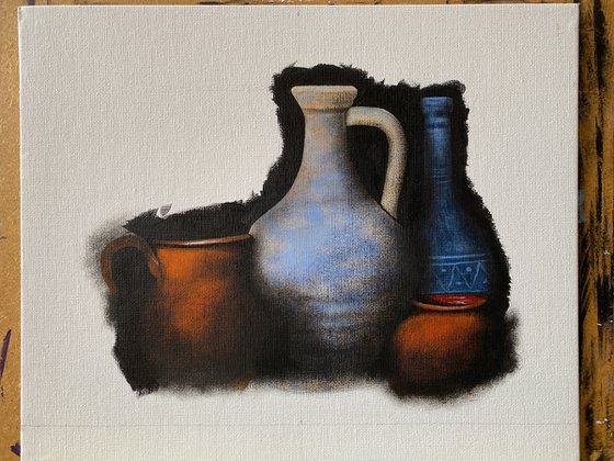 Still Life with Big Jugs