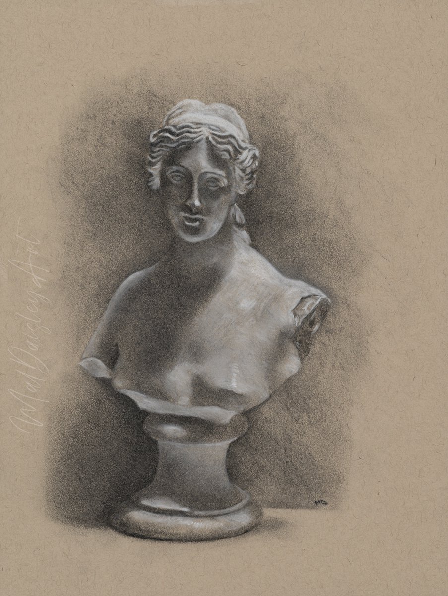 Study of a Greek Bust by Mal Daisley
