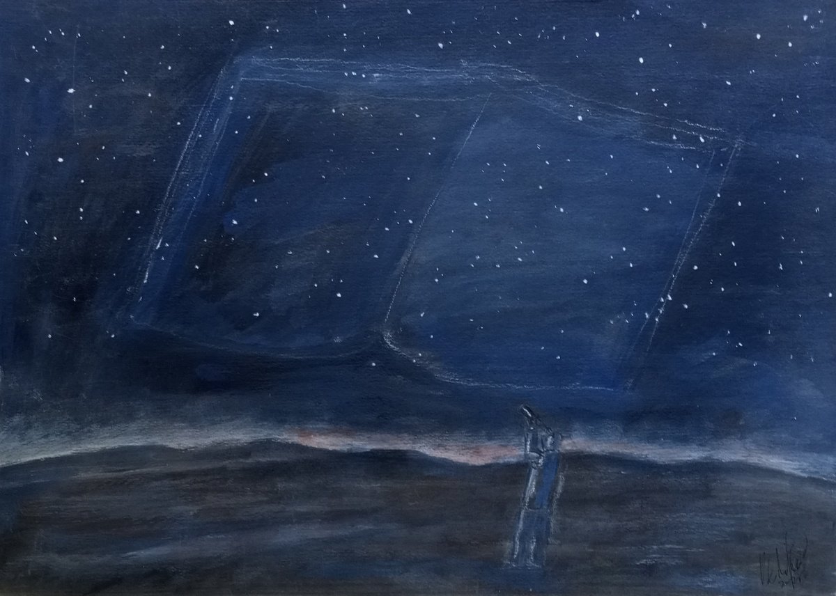 Surrealistic Painting , Astrophile By Paolo Beneforti, 20 X 14, Artwork For Sale On Artfinder