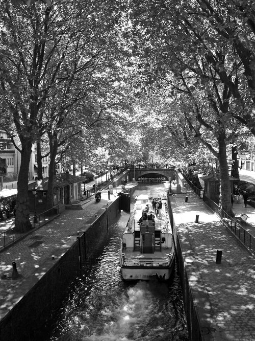 Canal Saint-Martin, Paris by Alex Cassels