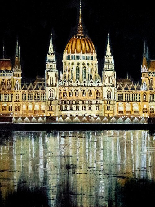 "BASILICA. BUDAPEST". HUNGARI by Tetiana Tiplova