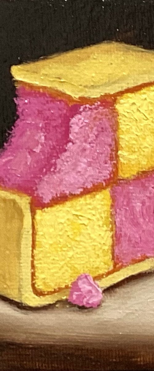 Little Battenberg cake by Jane Palmer Art