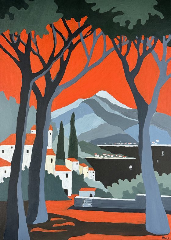 Red Horizon Seascape