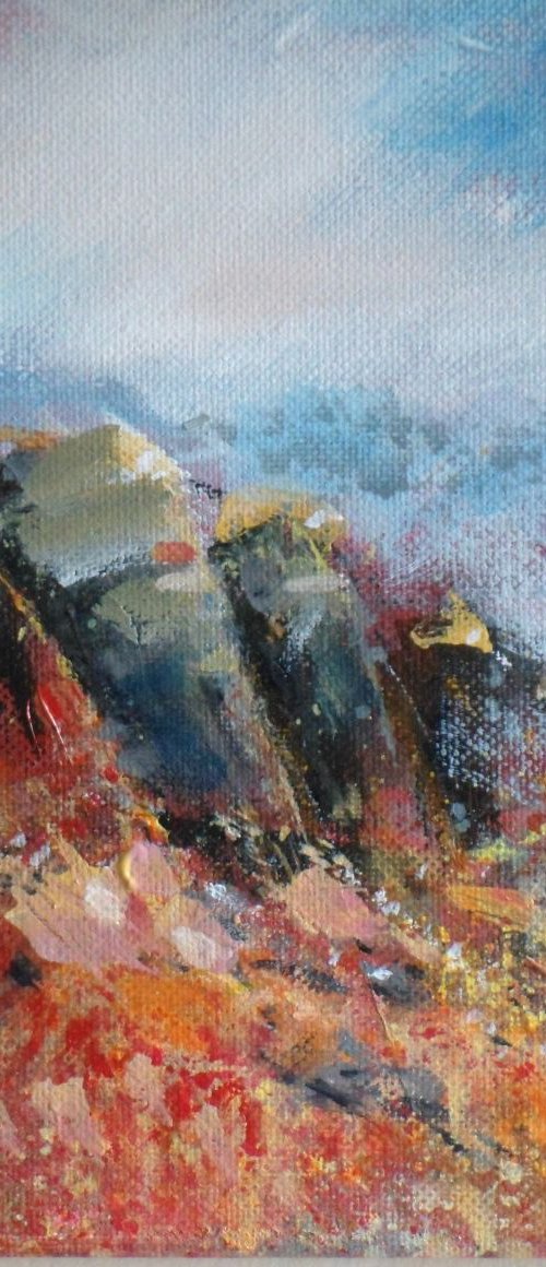 Peak Patterns 2, Stanage Edge, Derbyshire by Jean  Luce