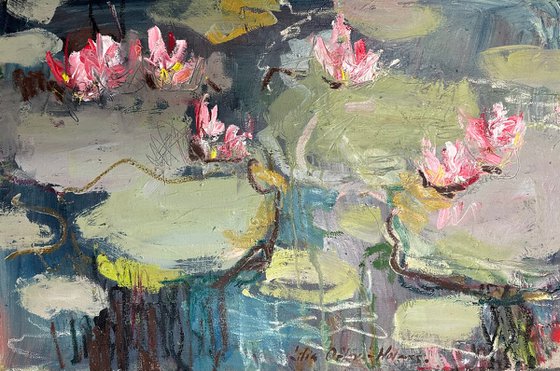 Water lilies. Small pond 2.