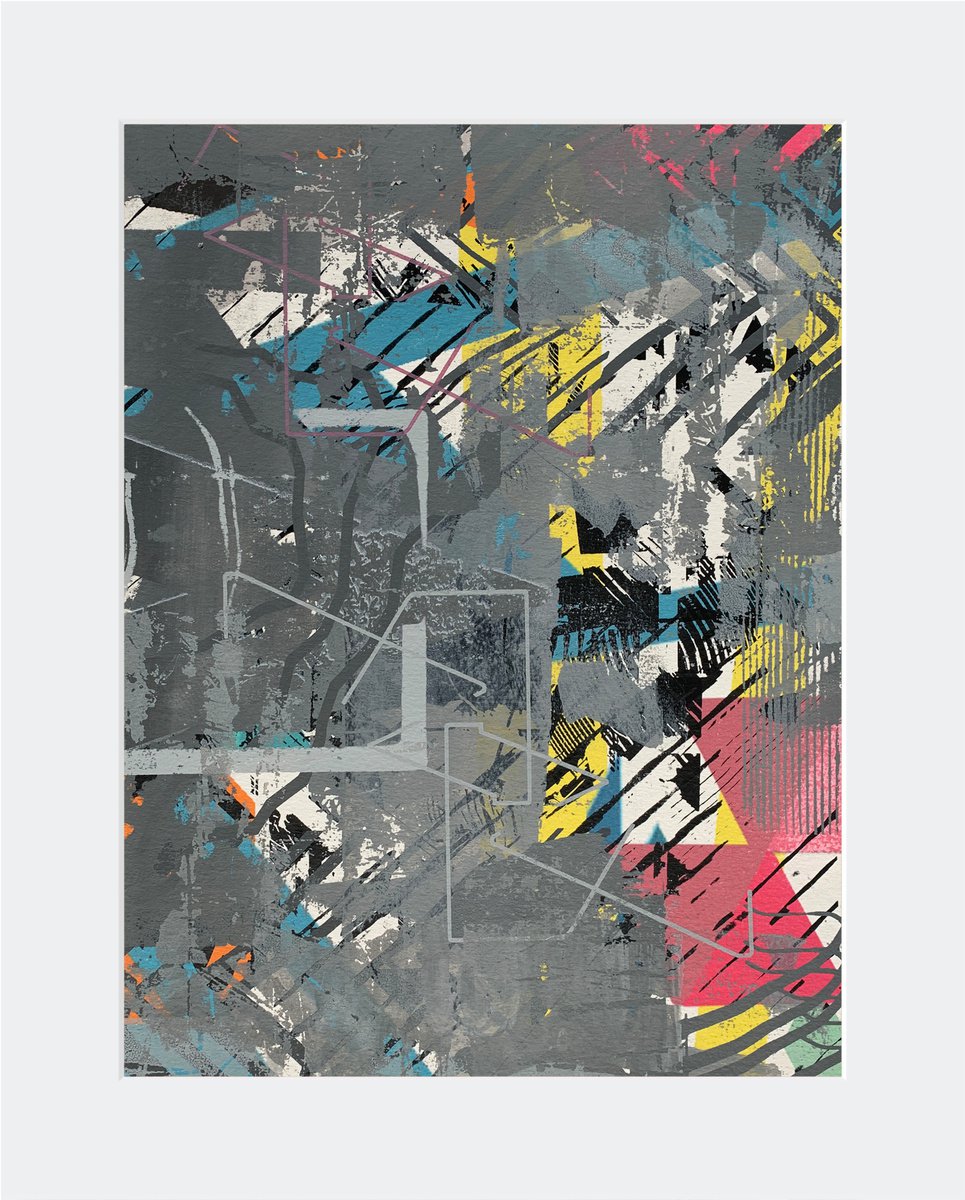 Abstract Painting By The Most Active, 12 X 16", Sometimes I Feel, Original Artwork