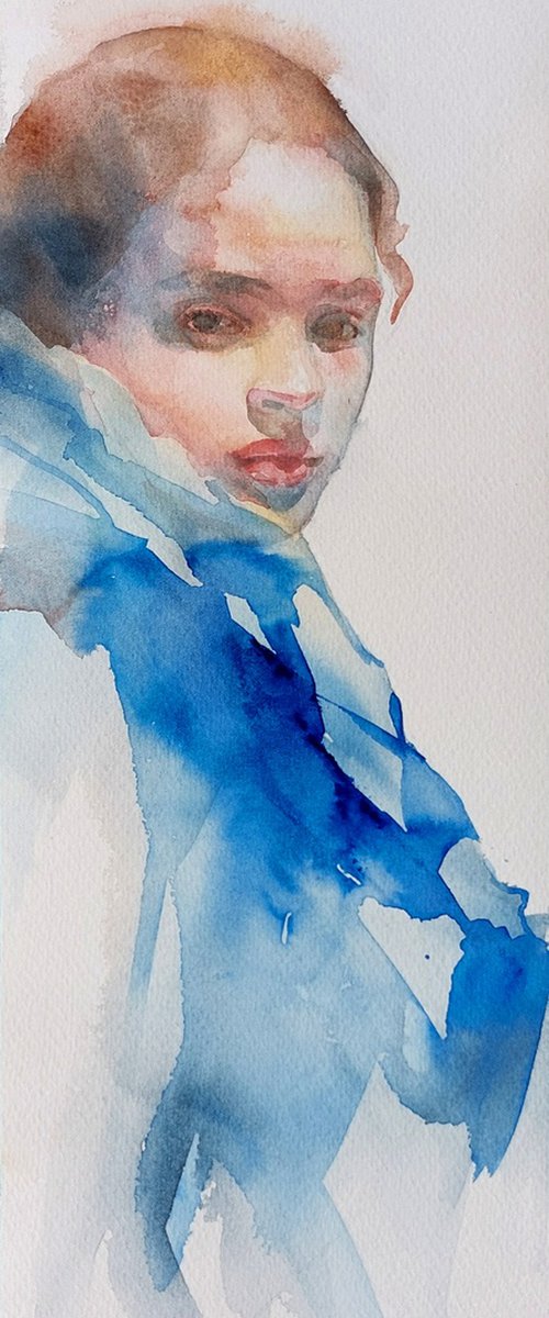 Girl in Blue by Dunja Jung