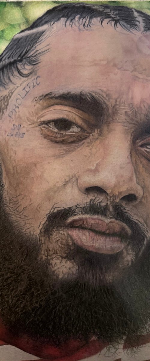 Nipsey Hussle Portrait by Edgar Tejada
