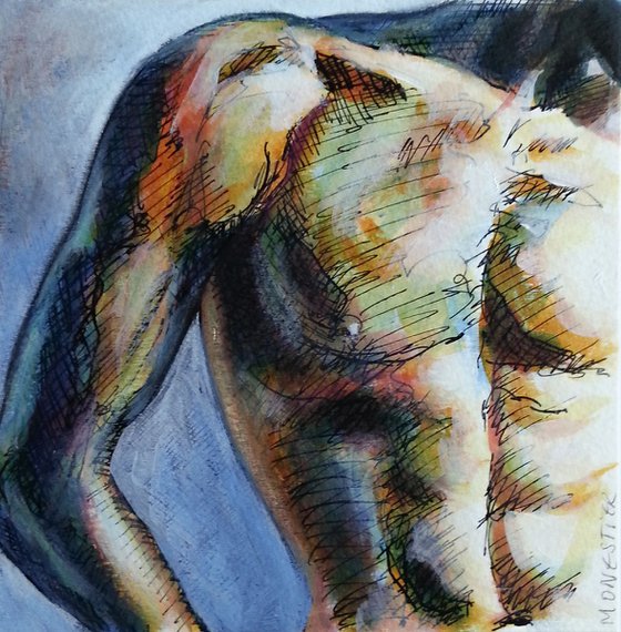 Male nude torso