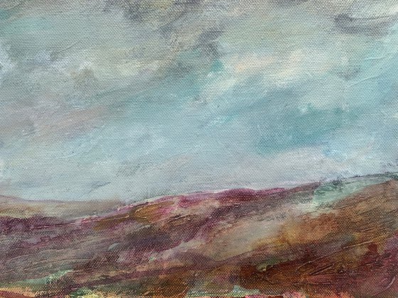 Scottish Heather Landscape