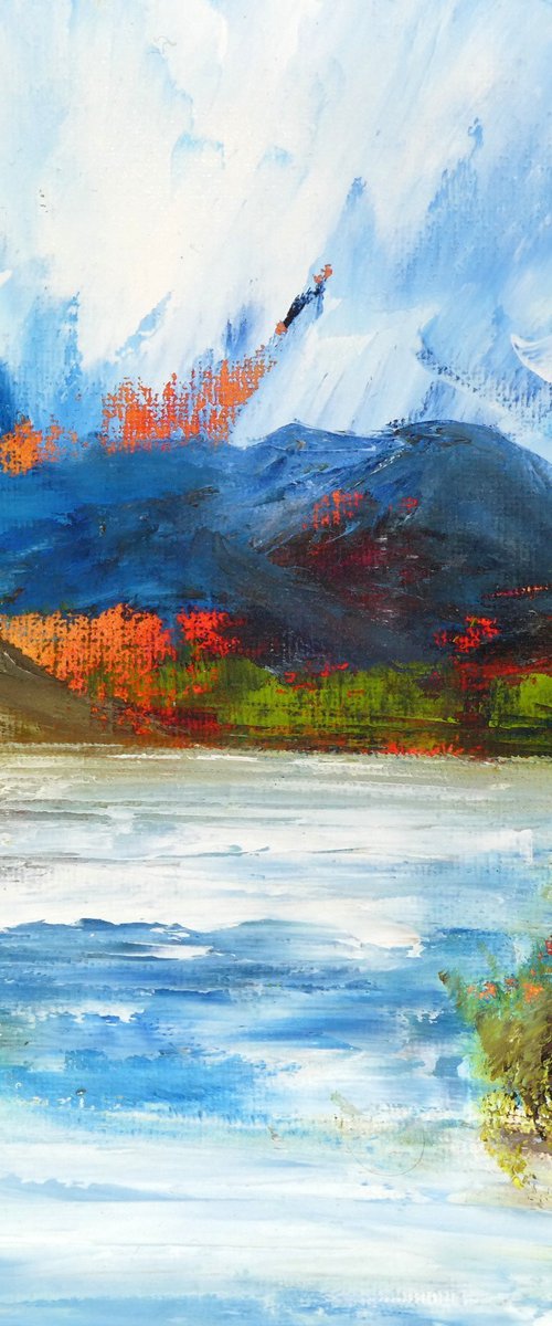 Birches Beside The Loch by oconnart