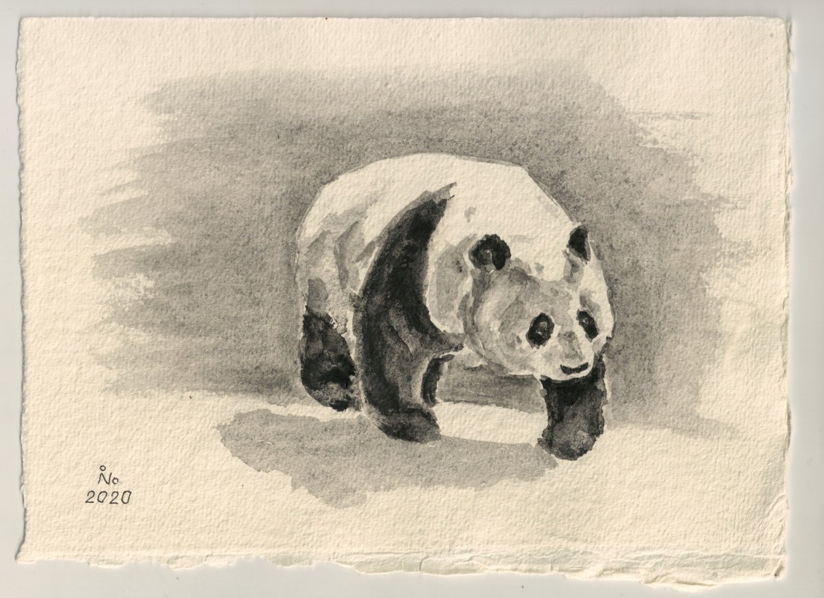 Walking panda by Ilona Borodulina