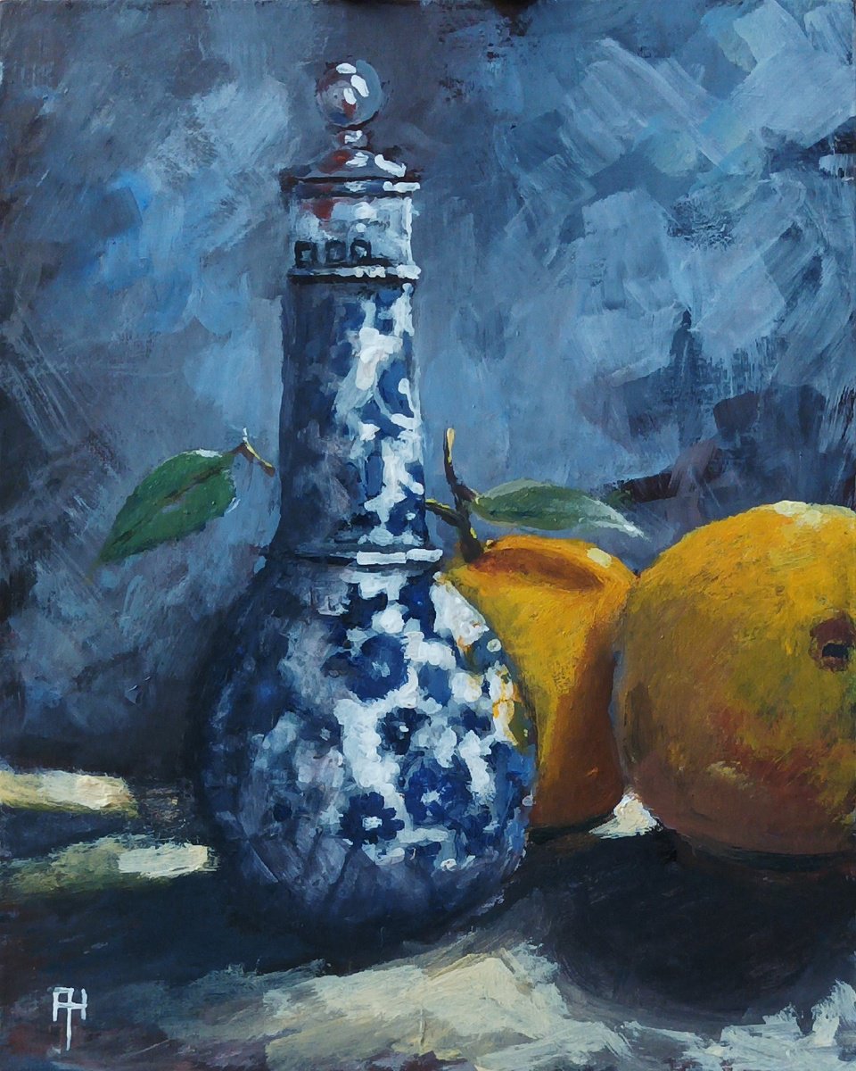 Still life with Oranges by Alan Harris