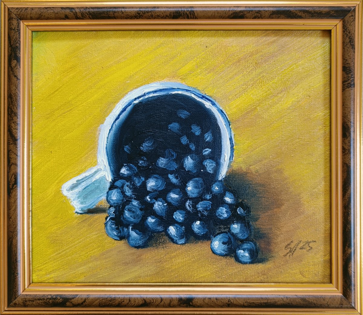 Blueberry By Salana Art / Svetlana Samovarova, 9 X 8, Artwork For Sale On Artfinder