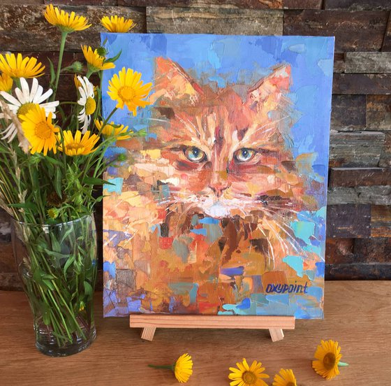 "Red Cat" portrait