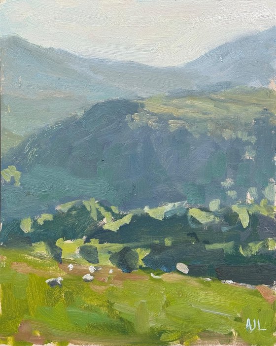 Halfway up to Wansfell Pike