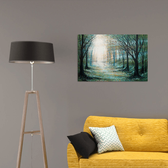 Forest Path In Winter