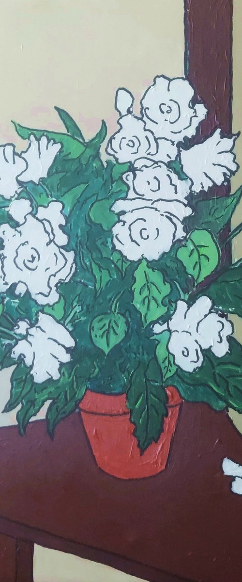 White flowers #2 by Colin Ross Jack