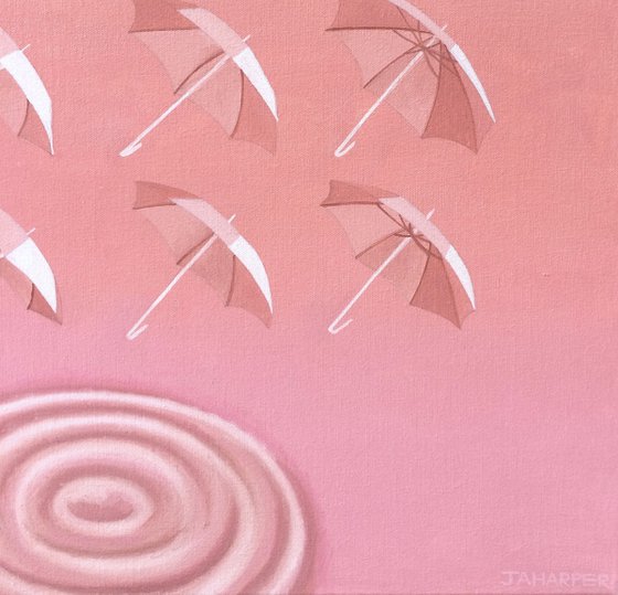 Pink Umbrellas
