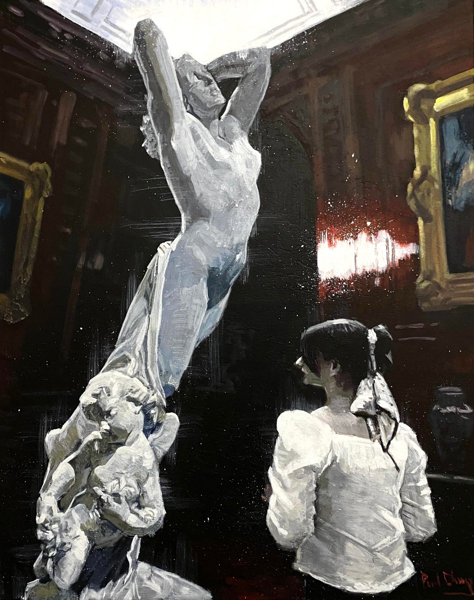  Silent Conversation By Paul Cheng, 24 X 30, Artwork For Sale On Artfinder