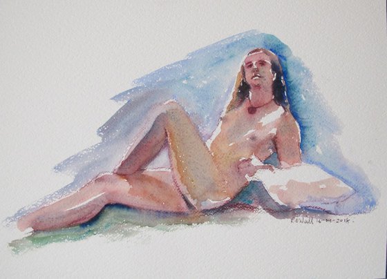 Reclining male nude