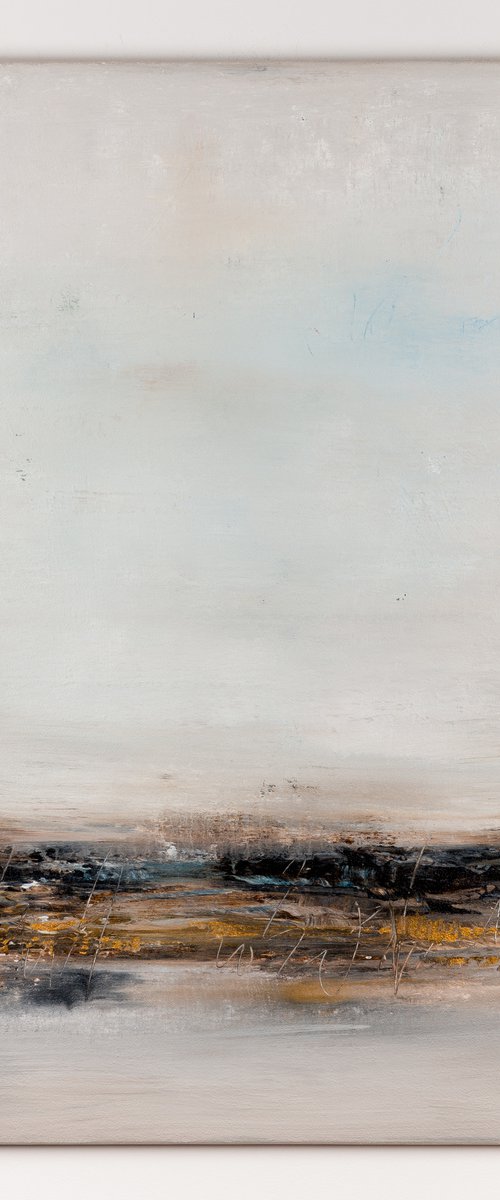 Brown abstract painting AR197 by Radek Smach