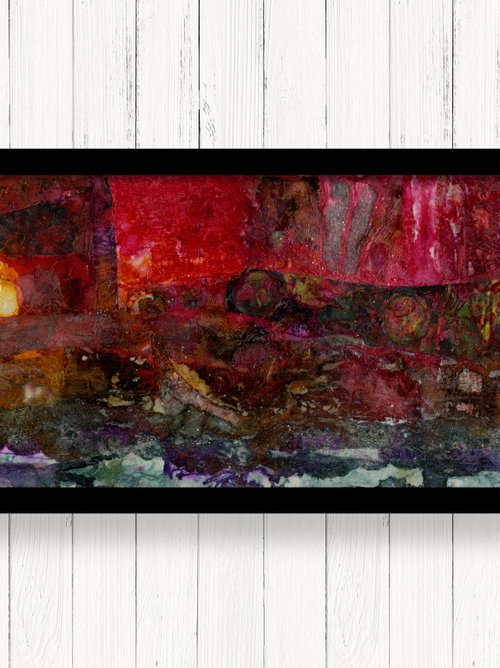 East Of The Full Moon -  Mixed Media Art by Kathy Morton Stanion by Kathy Morton Stanion