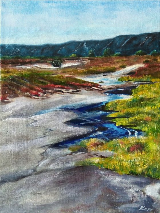 Landscape Mountain River Bend